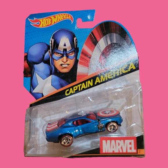 Hot Wheels Captain America Redline Diecast Car Toys